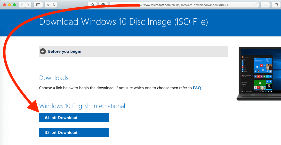 how to create iso image of windows 10 on mac